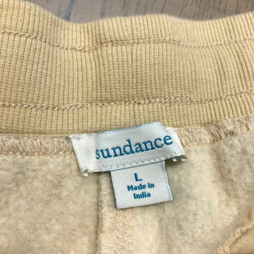 Sundance Sweatpants Joggers Pants Womens Size L Boho Hippie Romilly Blue Cream - Picture 4 of 13